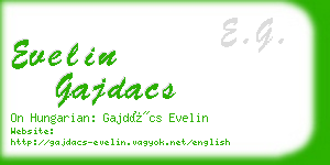 evelin gajdacs business card